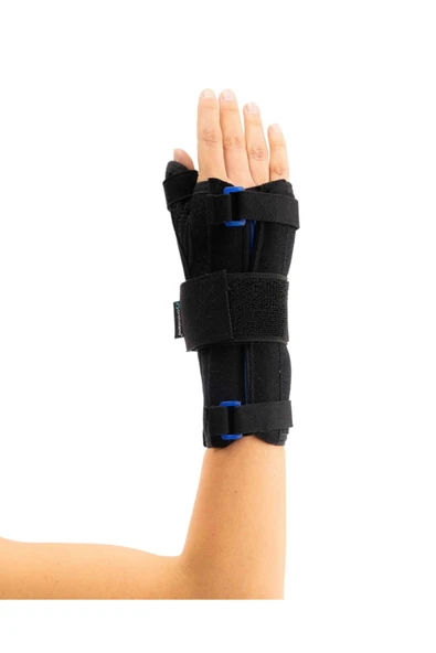 ORTHOLAND Statik Başparmak Ve Dorsel Destekli El Bilek Splinti Bedensiz ( Neopren Kumaş ) Sol