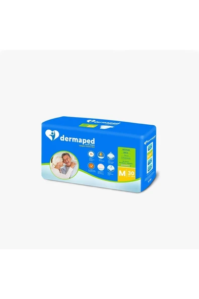 DERMAPED Belbantlı Yetişkin Hasta Bezi M Beden 30 Lu