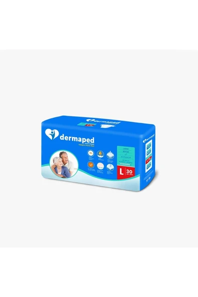 DERMAPED Belbantlı Yetişkin Hasta Bezi L Beden 30 Lu