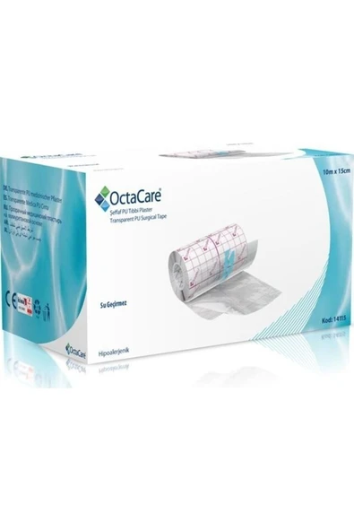 OCTACARE Şeffaf P.u. Tıbbi Flaster 10m*15cm