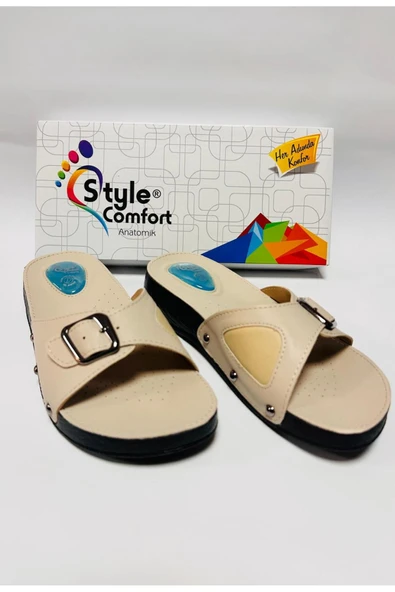 STYLE COMFORT Terlik Anatomik Jel Topuk Destekli Kemik Çıkıntısı