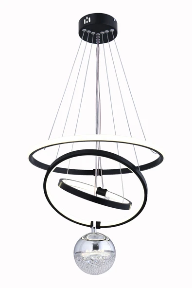 ÇEMBER TEK TOP SİYAH AVİZE ürün görseli