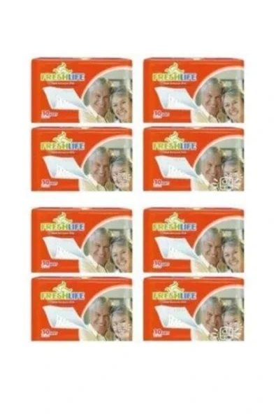 FRESHLİFE Yatak Koruyucu Örtü 60x90 8li Avantaj Paketi 240 Adet Freshlıfe