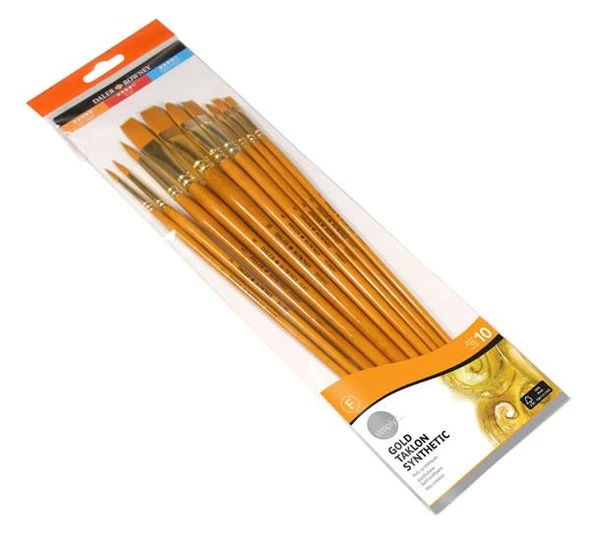 Daler Rowney Simply Taklon Fırça Seti 10’lu ürün görseli 1