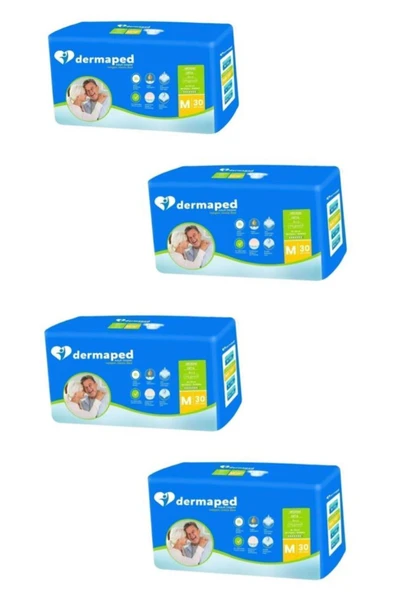 DERMAPED Bel Bantlı M 30'lu 4 Paket Hasta Bezi