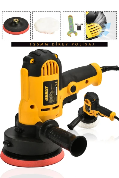Assur 450W Elektrikli 125MM Dikey Polisaj Zımpara Makinesi - 4