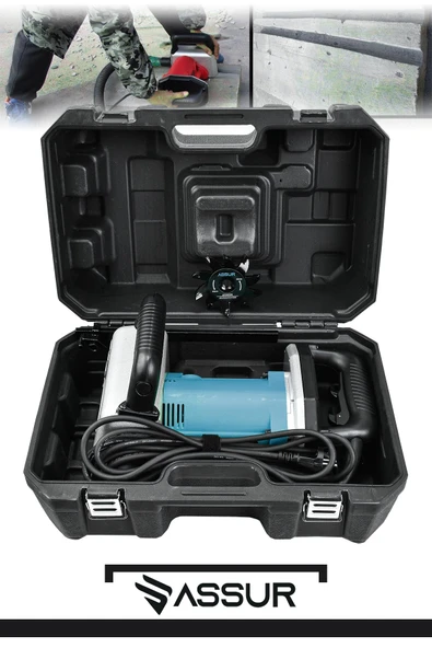 Assur 2000 W Kanal Açma Makinası Ağır Şantiye Seri Kullanım Turbo Motor - 2