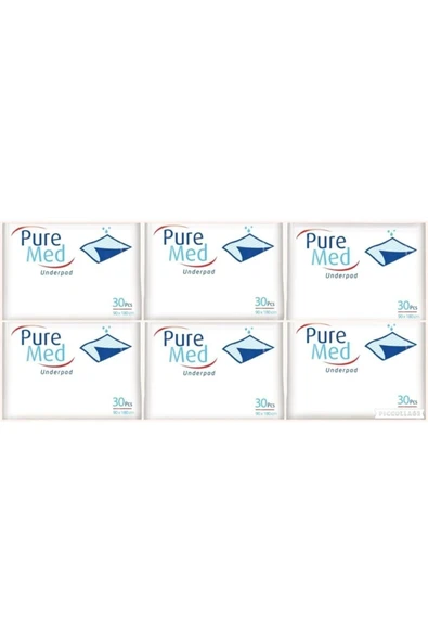 PUREMED 60x90 Köpek Çiş Pedi 6'lı 180 Adet