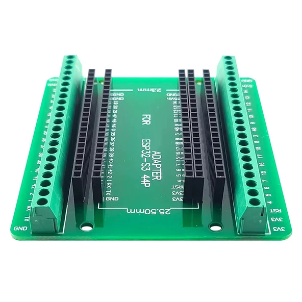 Esp32 Genişleme Kartı Klemens Soket Esp32-s3 44 pin Hızlı Prototipleme Kolay Bağlantı 25.5mm 23mm Pin Aralıklı Kit Uyumlu - 3