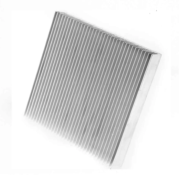 9cm x 9cm x 1.5cm Alüminyum Metal Soğutucu Blok Radyatör Amfi Led Entegre Transistor Vga Ram Memory Cpu Gpu Peltier Isı Düşürücü 34 Kanatlı - 5