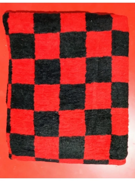 Tek Kişilik, Ekose Desenli, Peluş Genç Battaniyesi - 2