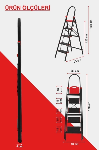 Devecioğlu 5 Basamaklı Star Geniş Basamaklı Merdiven - 2