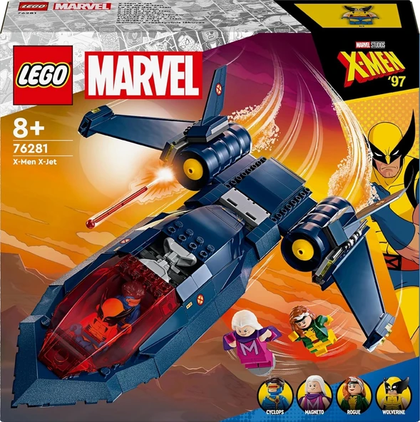 LEGO Marvel X-Men X-Jet 76281 – 8 Yaş ve Üzeri Süper Kahraman Seven Çocuklar İçin İnşa Edilebilen Oyuncak Uçak Modeli İç - 5