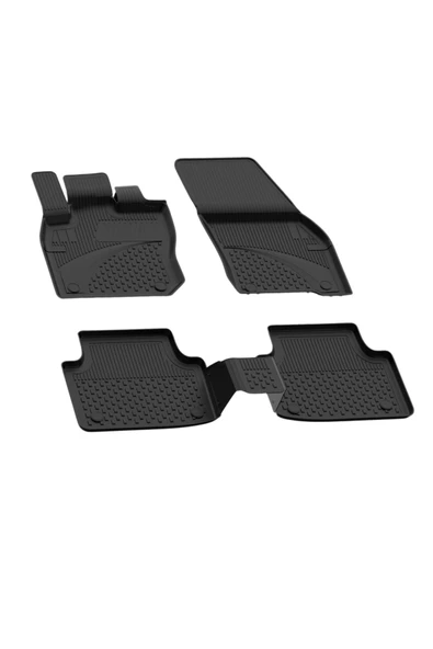 Sahler Volkswagen Tiguan 2024+ Uyumlu 4.5d Premium Havuzlu Paspas ve Liner Marka 3D ÜST Bagaj Havuzu - 4