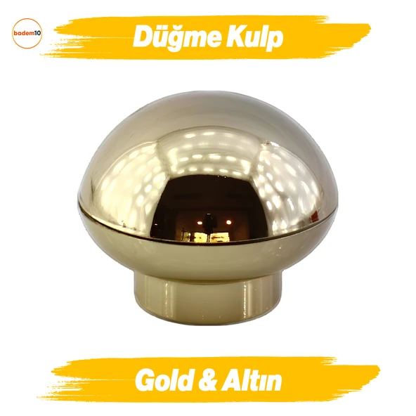 Luka Düğme Gold Mobilya Mutfak Dolap Dolabı Çekmece Kulpu Kulbu Plastik Altın Tek Vidalı Kulp