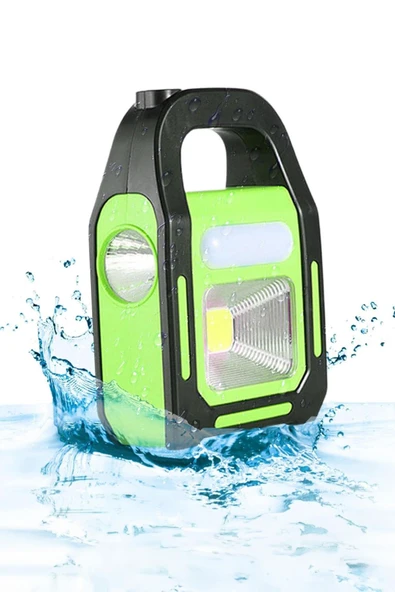 HB-9707A-1 3 Kademeli USB Çıkışlı Şarjlı Solar Lamba - 4