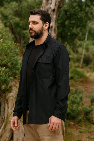 Single Sword Taktik Kışlık Outdoor Erkek Gömlek&Koruma Gömleği - Resim 2