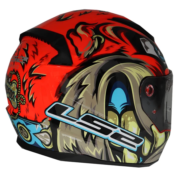 Ls2 Rapıd 2 Spox Kırmızı-Gri Kask Xxl - 3