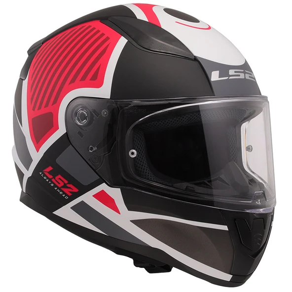 Ls2 Rapıd 2 Grıd Mat Beyaz-Kırmızı Kask L - 7