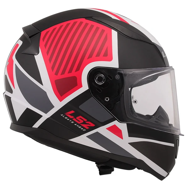 Ls2 Rapıd 2 Grıd Mat Beyaz-Kırmızı Kask L - 6