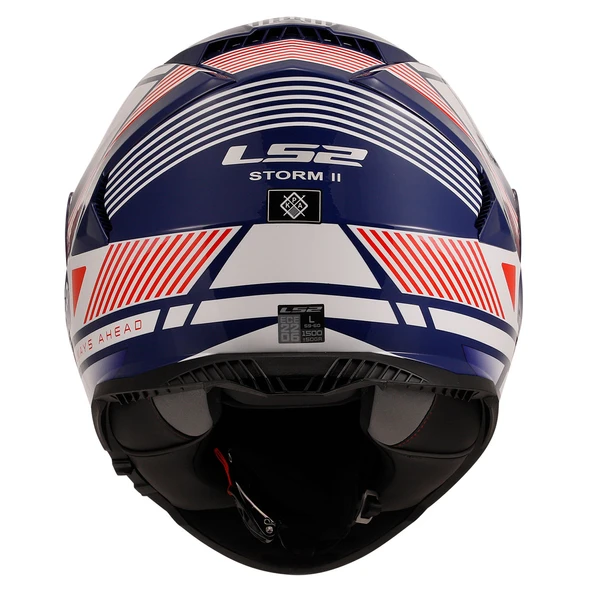 Ls2 Storm 2 Dodger Beyaz-Navy Mavi Kask L - 2