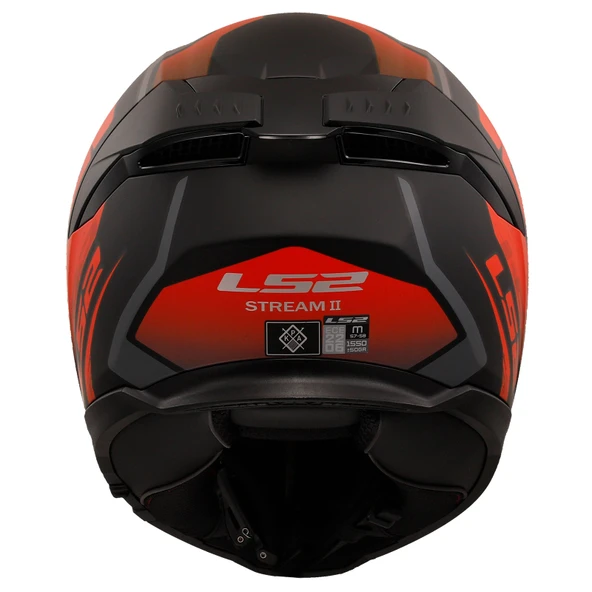 Ls2 Stream 2 Fury Mat Siyah-Gri-Kırmızı Kask Xxl - 5