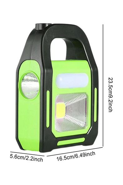 HB-9707A-1 3 Kademeli USB Çıkışlı Şarjlı Solar Lamba - 5