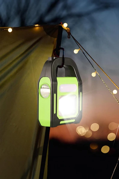 HB-9707A-1 3 Kademeli USB Çıkışlı Şarjlı Solar Lamba - 2