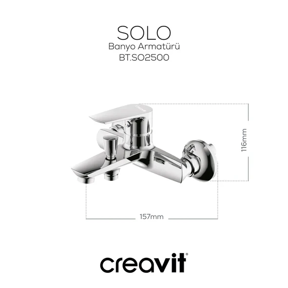 CREAVİT Solo Banyo Bataryası SO2500 - 2