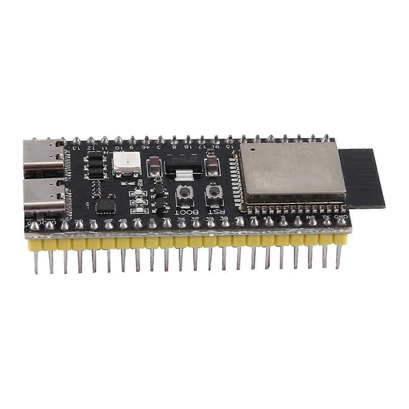 ESP32-S3-DevKitC-1 N16R8 Wifi Bluetooth 5 Modül Geliştirme Kartı ESP32-S3-N16R8 32 Bit Çift Çekirdek 240Mhz 8Mb Psram 16Mb Flash 36x IO Ws2812b Rgb Led Dual Type C Usb Uart Spi Adc Touch - 6