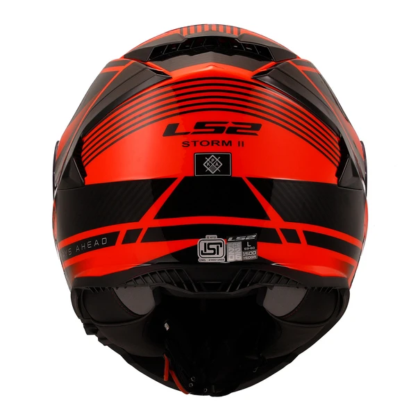 Ls2 Storm 2 Dodger Mat Siyah-Neon Turuncu Kask L - 4