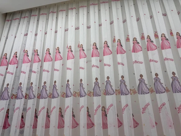 NİVEMESHOME HYL00009.801 KRDT204096 PRENSES ÇOCUK ODASI 1/2.5 PİLE TÜL PERDE APM - 10