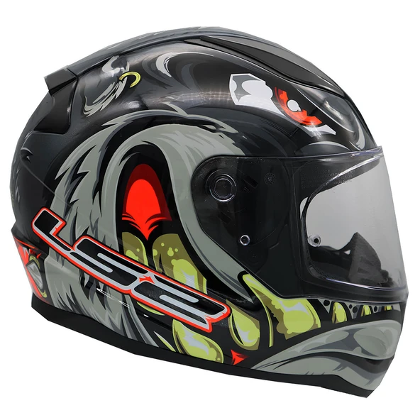 Ls2 Rapıd 2 Spox Gri-Kırmızı Kask Xl - 4