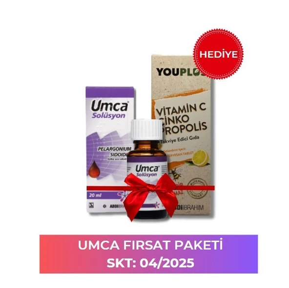 Umca Damla 20 ml & Youplus Hediyeli Fırsat Paketi SKT: 04/2025