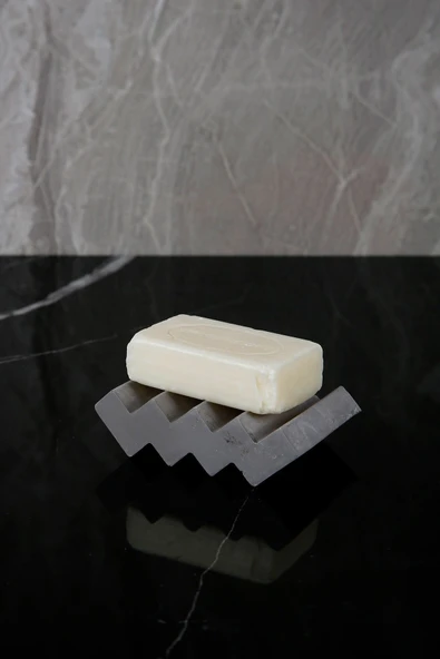 Banyo Mutfak Tuvalet Beton Katı Sabunluk Zikzak Model