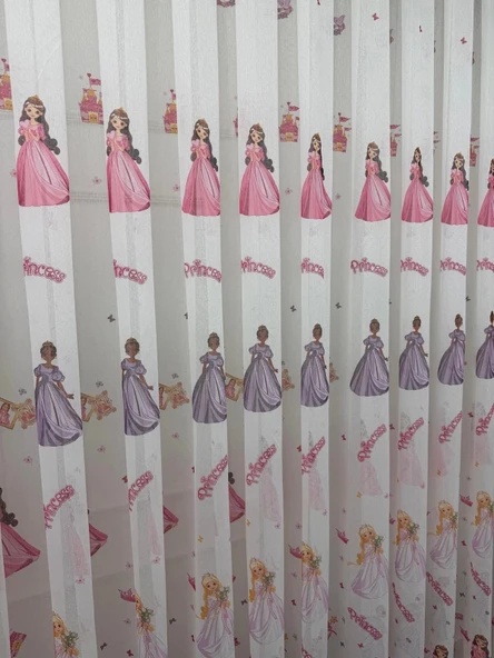 NİVEMESHOME HYL00009.801 KRDT204096 PRENSES ÇOCUK ODASI 1/2.5 PİLE TÜL PERDE APM - 6