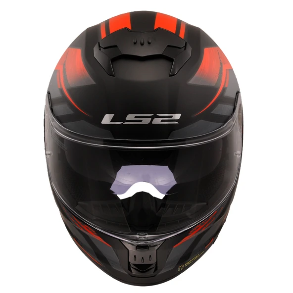 Ls2 Stream 2 Fury Mat Siyah-Gri-Kırmızı Kask Xxl - 3