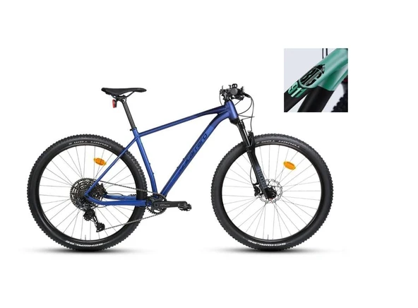 CARRARO BIG 911 ERKEK DAĞ BİSİKLETİ 440H HD 29 JANT 11 VİTES MAT SİYAH SU YEŞİLİ ANTRASİT