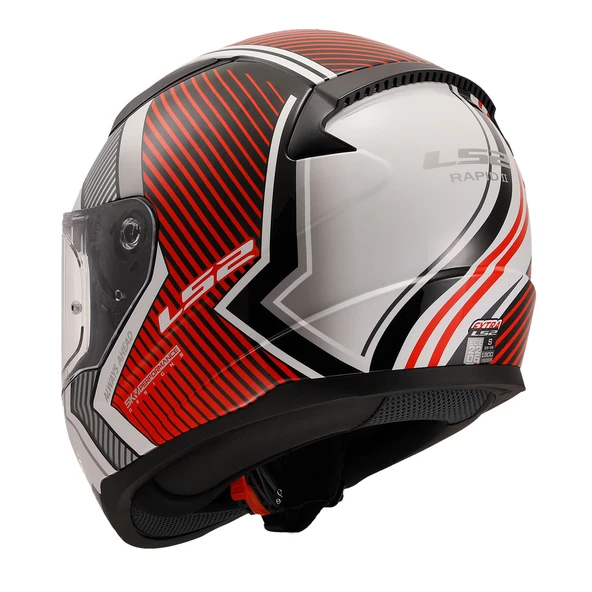 Ls2 Rapıd 2 Extra Beyaz-Kırmızı Kask 3Xl - 5