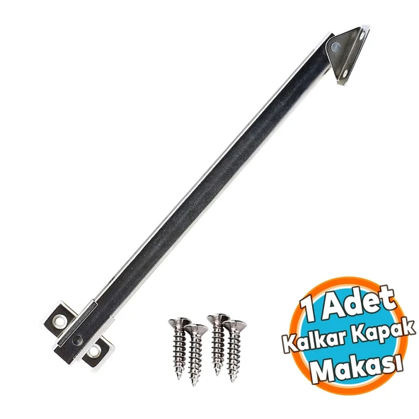 Kalkar Kapak Makası Dolap Çekmece Metal 25 Cm Sessiz Açma Kapama Amortisör Piston 1 Adet