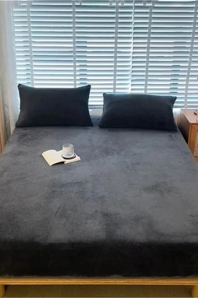 Kışlık Tek Kişilik Kadife Lastikli Çarşaf 100x200+30 - 5