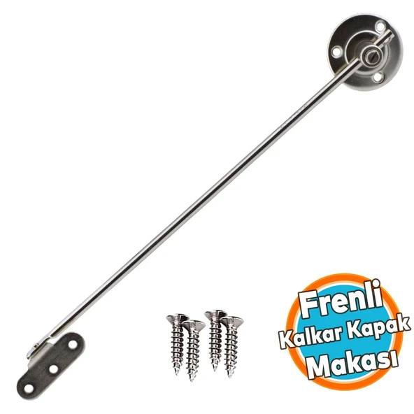 Frenli Kalkar Kapak Makası Dolap Çekmece Metal 25 Cm Sessiz Açma Kapama Amortisör Piston Bar 25 cm ürün görseli