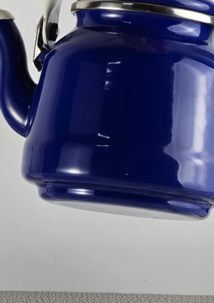 Alev Vintage Demlik - Emaye Çaydanlık, Kettle - 1 Litre, Lacivert - 4