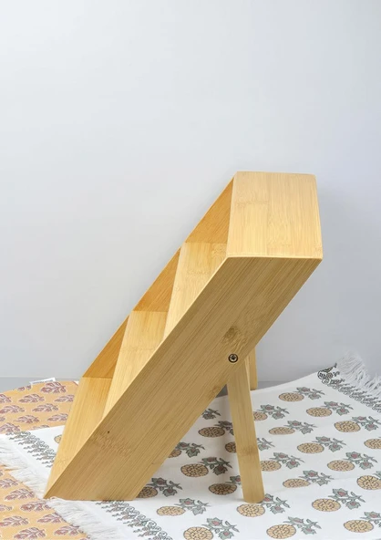 Bambu Kavanoz Standı - Mutfak Baharatlık Tuzluk Rafı - 31 CM - 3