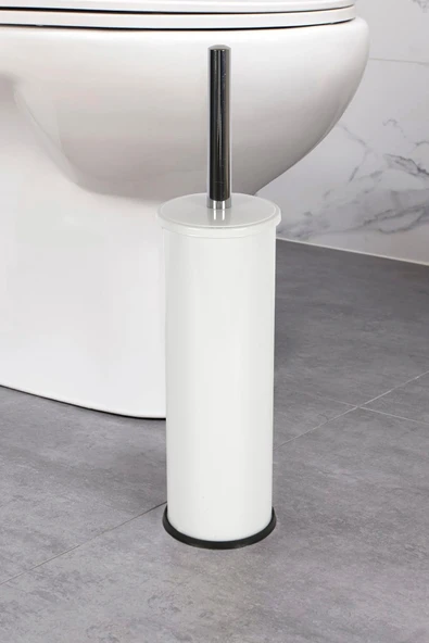 Dekoratif Gold Tuvalet Fırçası Wc Banyo Klozet Fırçası 35 Cm - 4