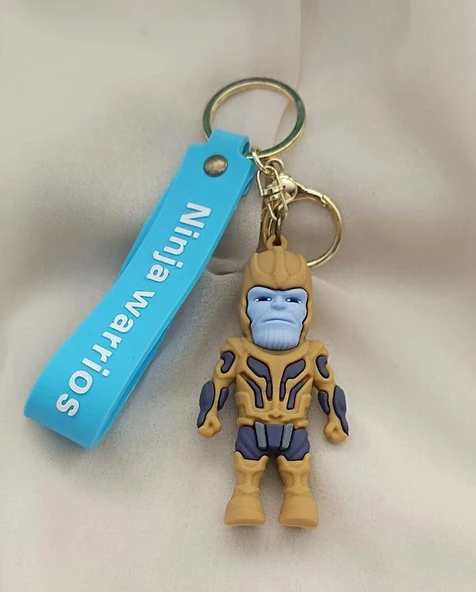 Anahtarlık Avengers Thanos Silikon Anahtarlık Çanta Süsü Karakter Figür Oyuncak Aksesuar - Resim 2