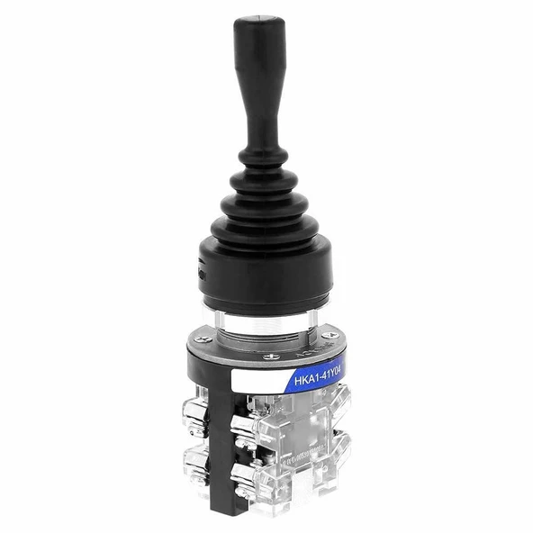 HKA1-41Y04 Joystick Latch 4 Yön NO Kumanda Kolu Kalıcı Kilitli 10A 250V Monolever Anahtar Switch 30mm Endüstriyel Kontrol Vinç Panel Montaj