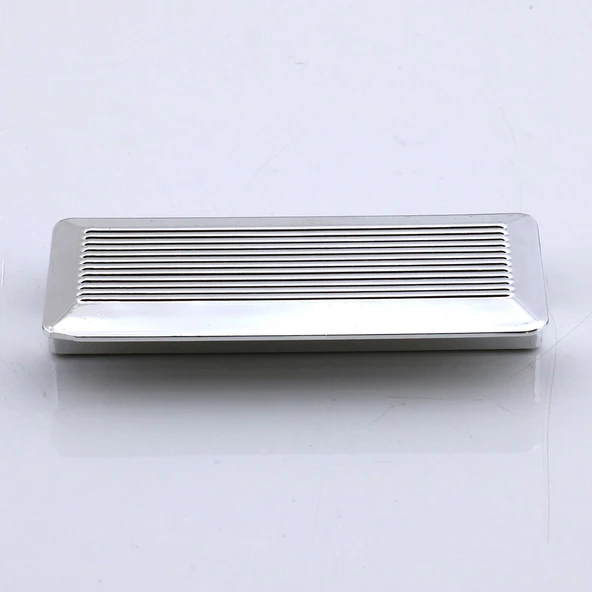 Elit Gümüş Plastik Kulp 64 mm Mutfak Mobilya Çekmece Mutfak Dolap Dolabı Kulpları Kapak Kulbu 6.4 cm - Resim 2