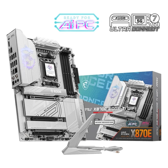 MSI MPG X870E EDGE TI WIFI DDR5 8400MHz (OC) M.2 AM5 ATX Anakart