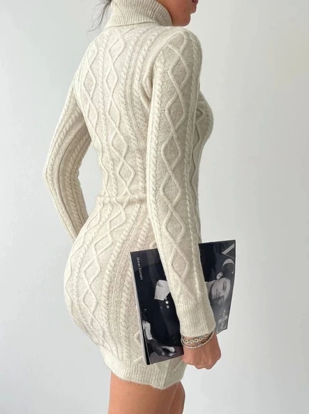 Livorna Boğazlı Mini Elbise - Resim 4